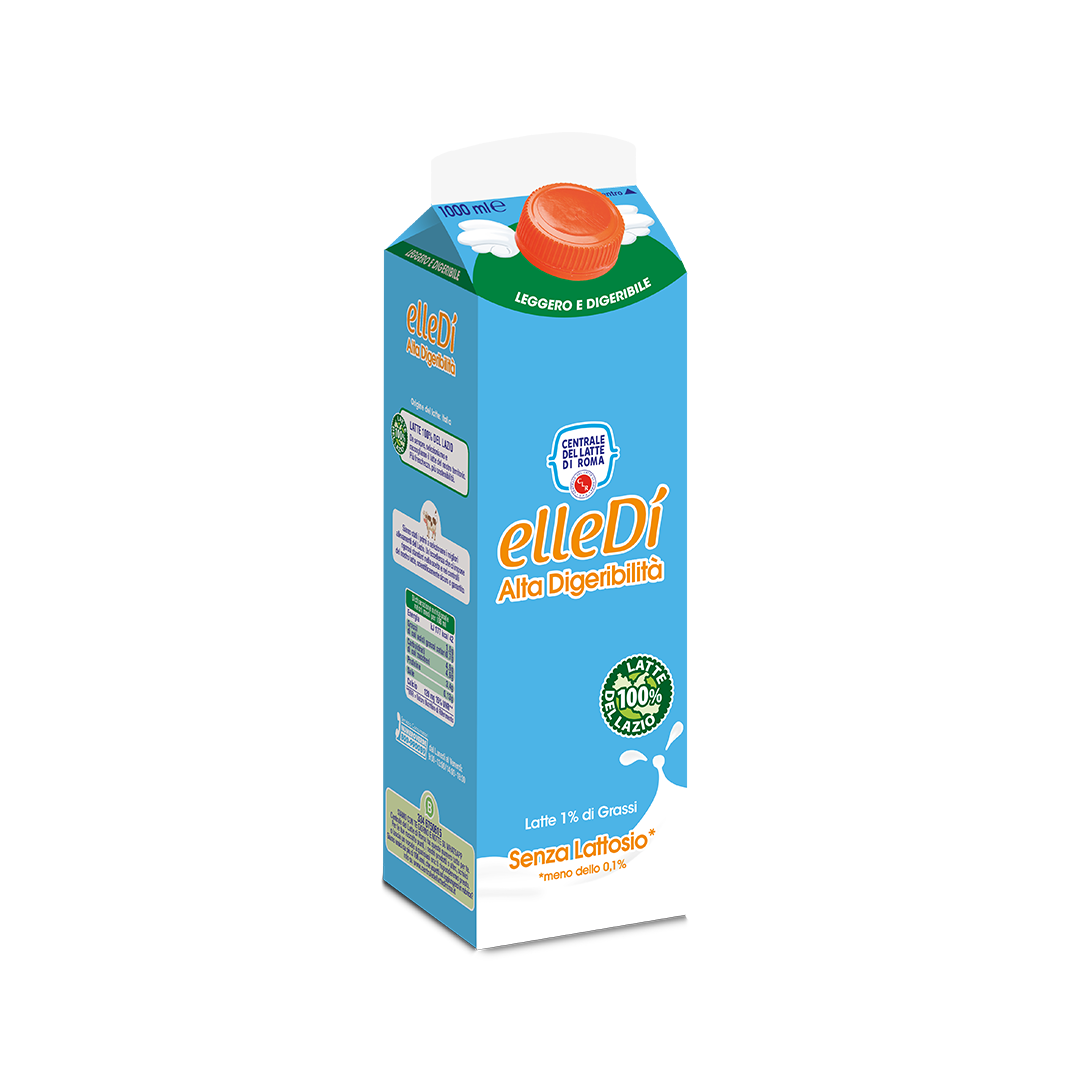Latte Microfiltrato Pastorizzato Elledì Senza Lattosio  1% cartone