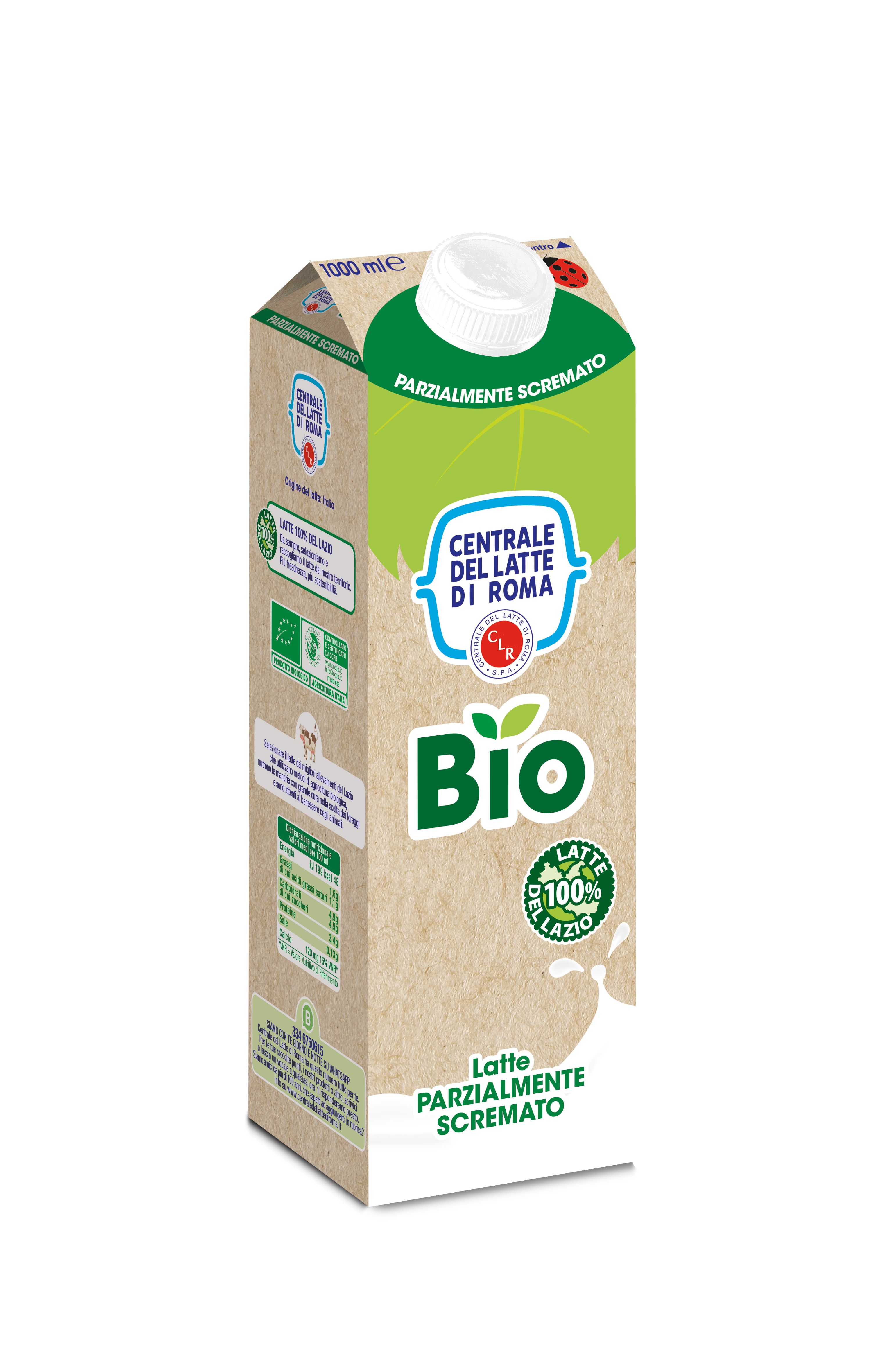 Latte Parzialmente scremato Bio